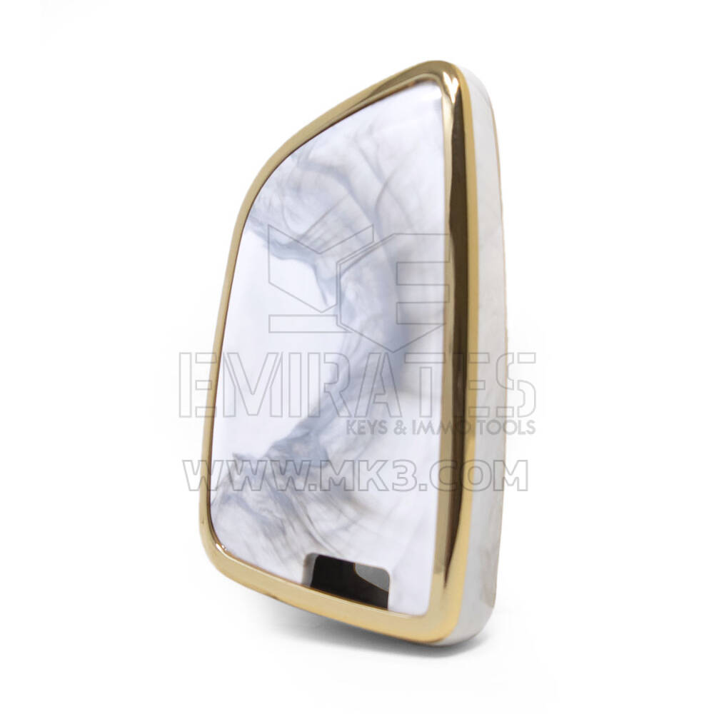 Nano Marble Cover For BMW Remote Key 4B White BMW-B12J4 | MK3