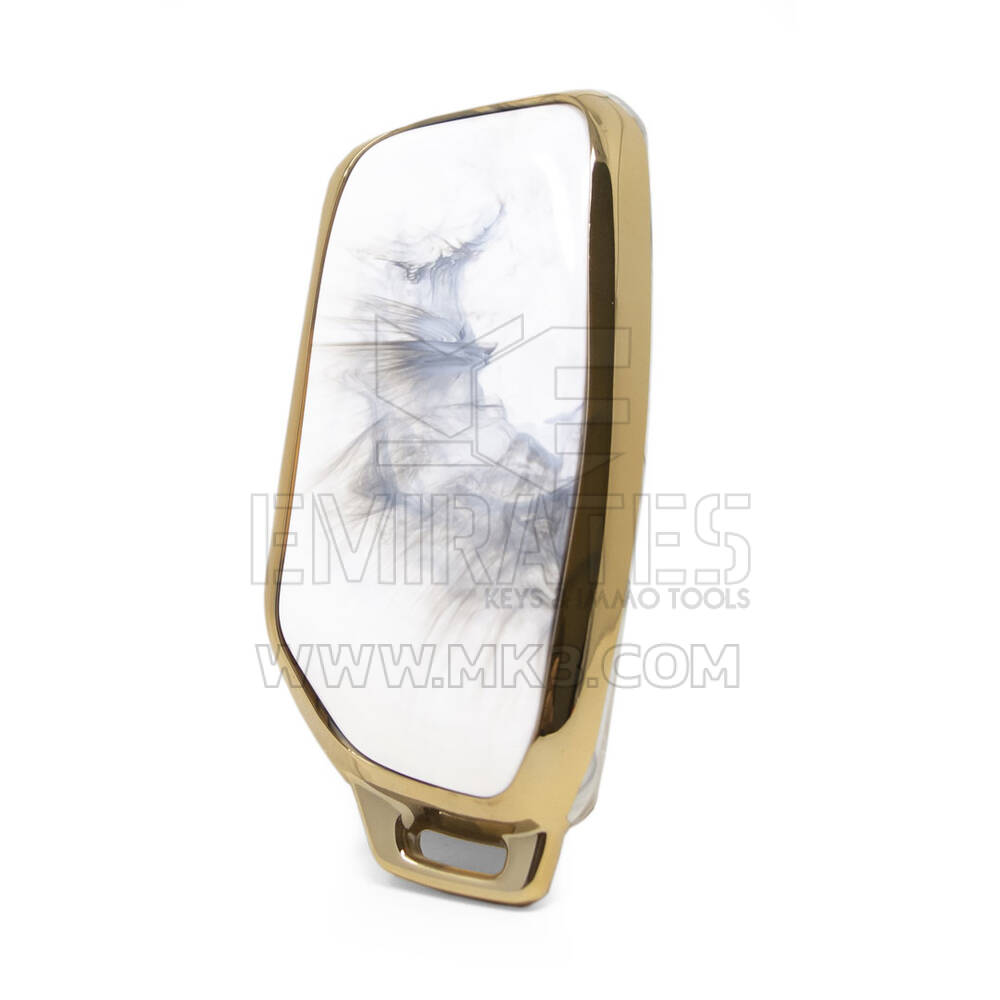 Couvercle en marbre Nano pour clé télécommande BMW 4B blanc BMW-E12J | MK3