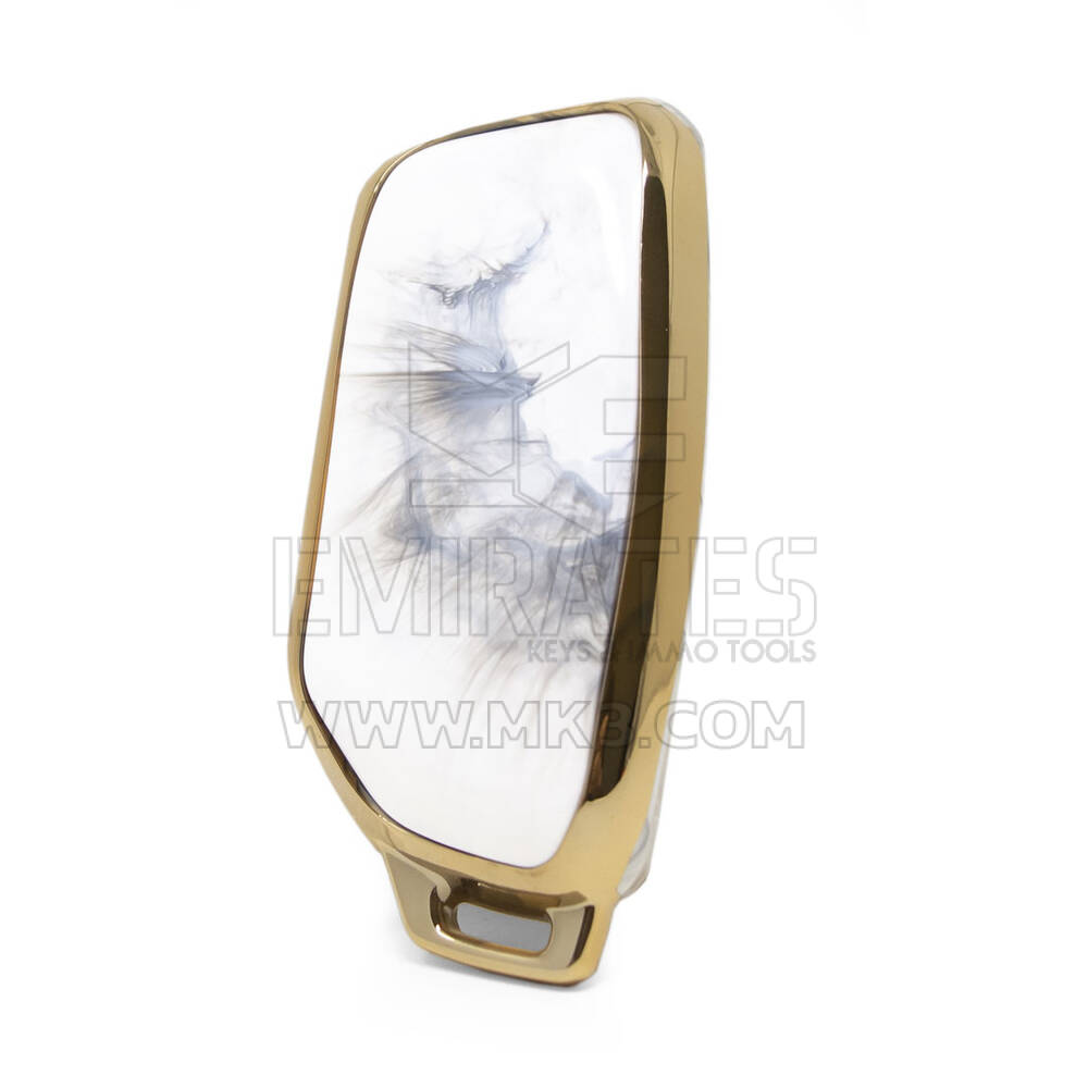 Cubierta Nano Marble Para Llave Remota BMW 4B Blanco BMW-E12J | MK3