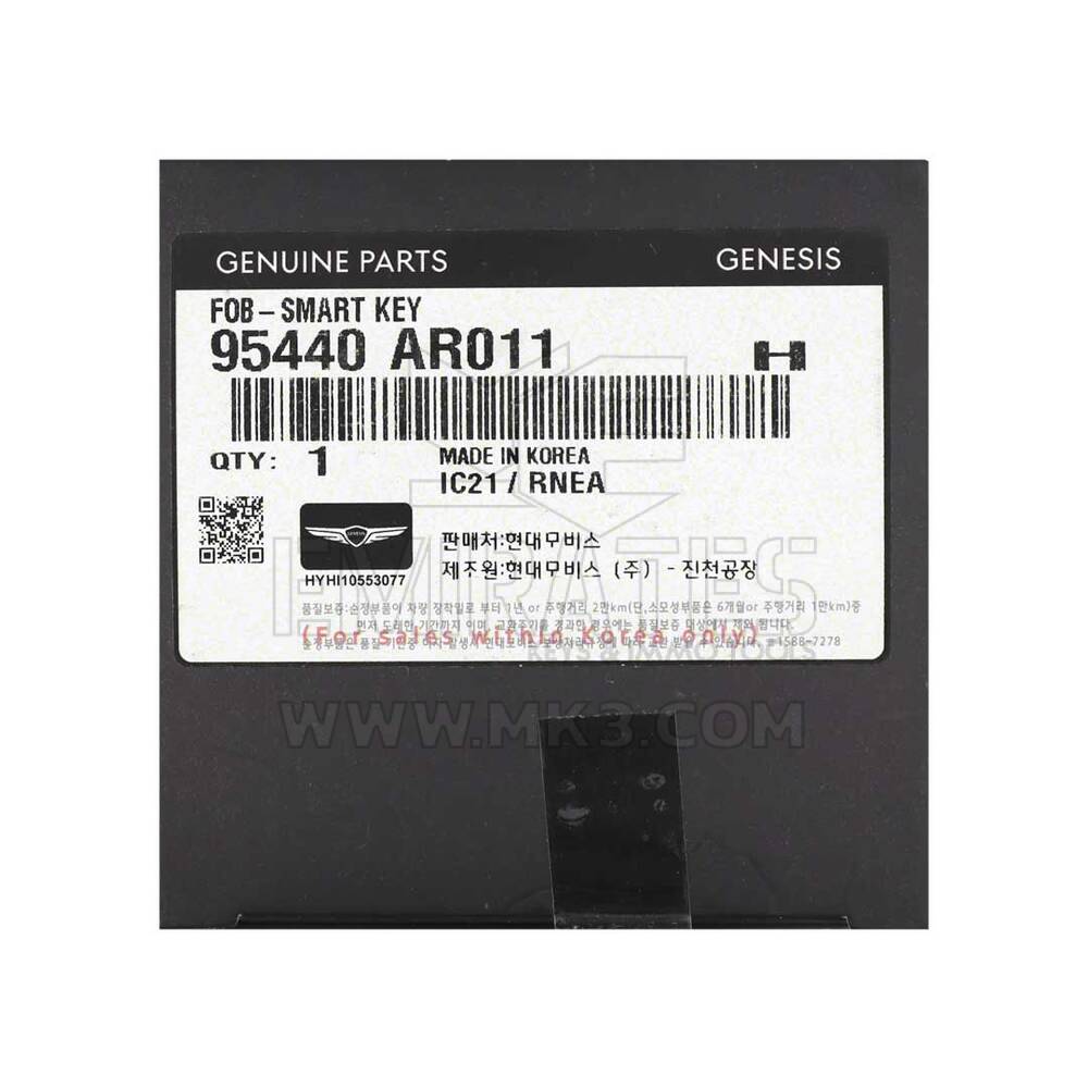 New Genesis 2022-2024 Genuine / OEM Smart Remote Key 8 Buttons 433MHz OEM Part Number: 95440-AR011 FCC ID: TQ8-FOB-4F35  | Emirates Keys