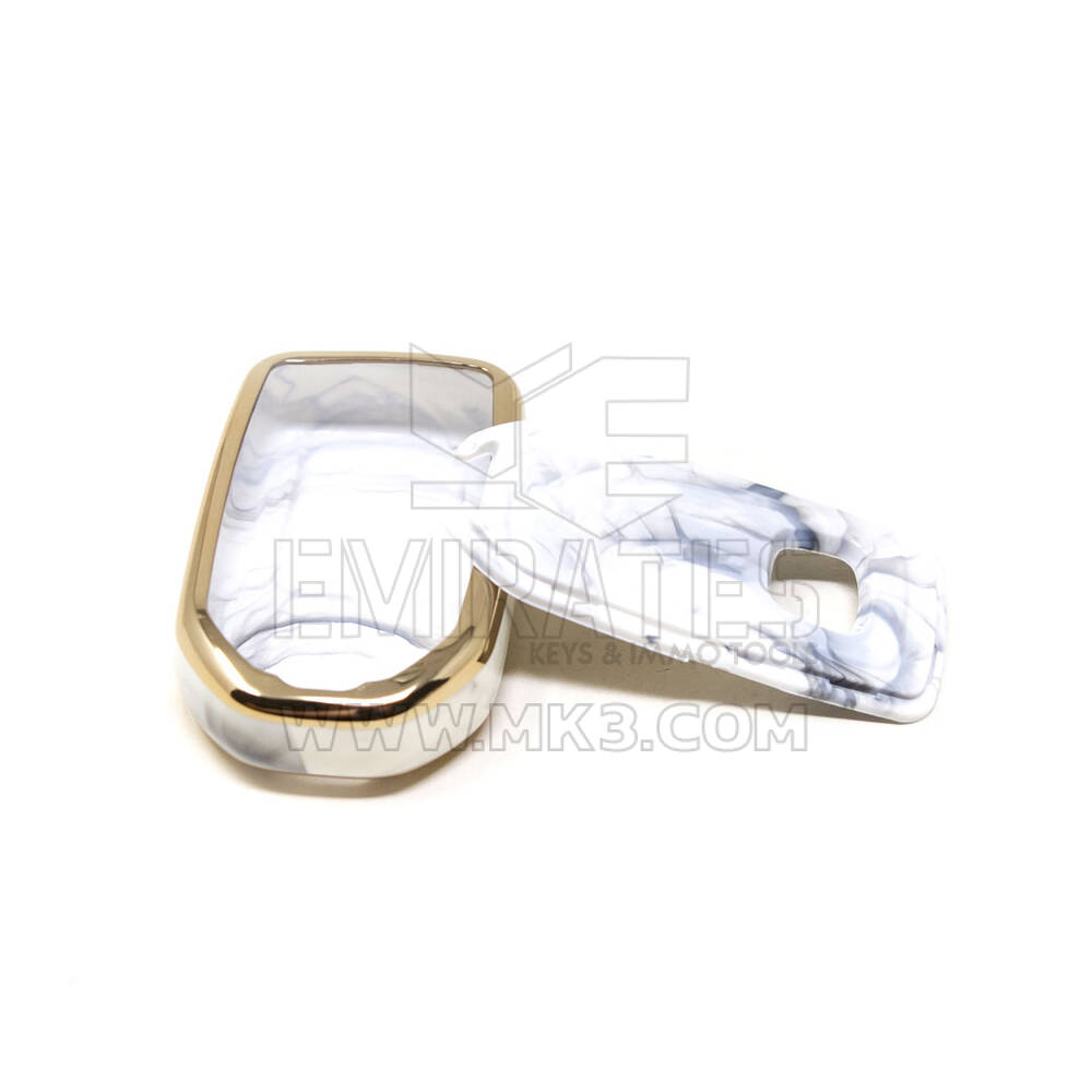 New Aftermarket Nano High Quality Marble Cover For Honda Remote Key 4 Buttons White Color HD-A12J4 | Emirates Keys