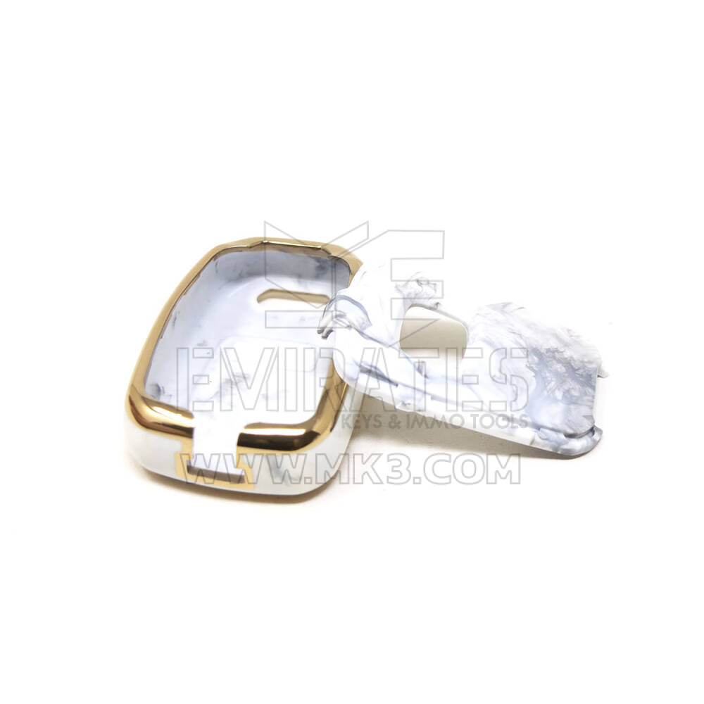 New Aftermarket Nano High Quality Marble Cover For Honda Remote Key 3 Buttons White Color HD-D12J3 | Emirates Keys
