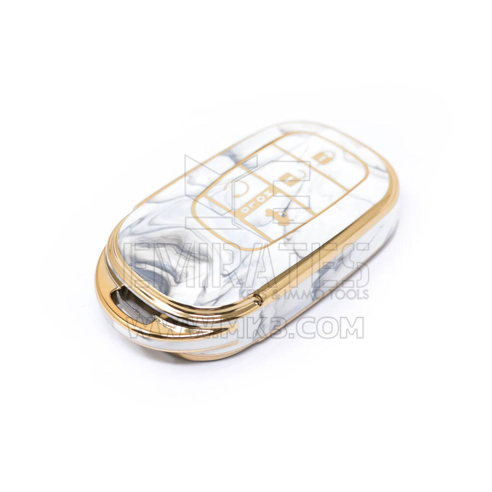 Nueva cubierta de mármol Nano de alta calidad del mercado de accesorios para llave remota Honda 4 botones Color blanco HD-G12J | Cayos de los Emiratos