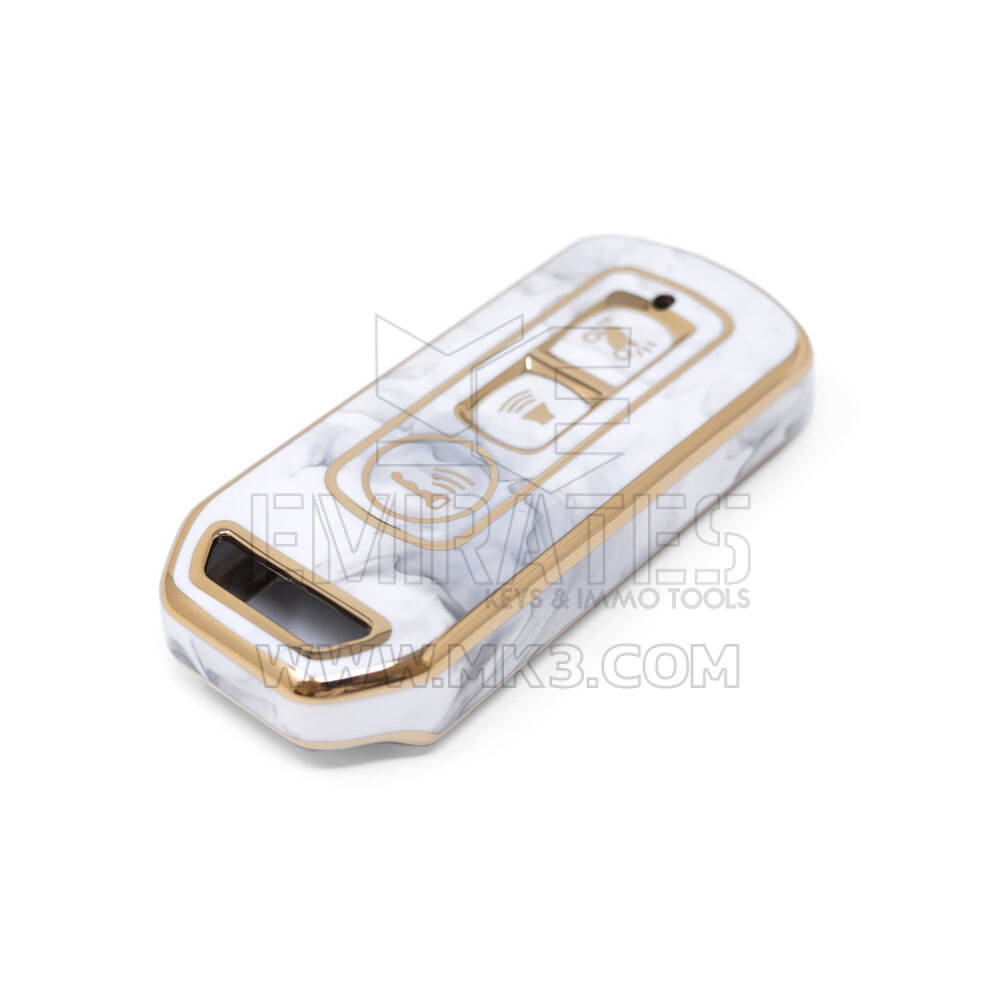 New Aftermarket Nano High Quality Marble Cover For Honda Remote Key 3 Buttons White Color HD-I12J | Emirates Keys