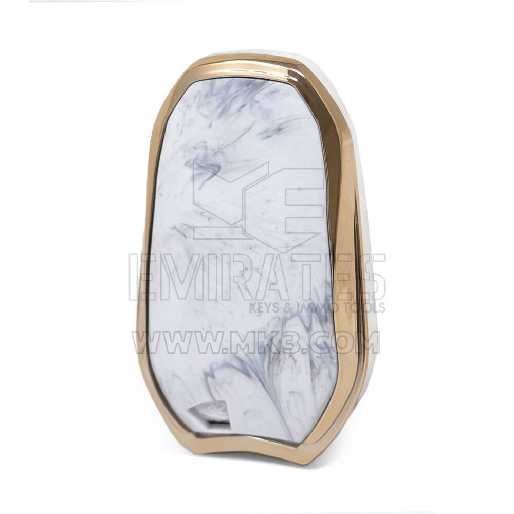 Cover Nano Marble per chiave telecomando Peugeot 3B bianca PG-A12J | MK3