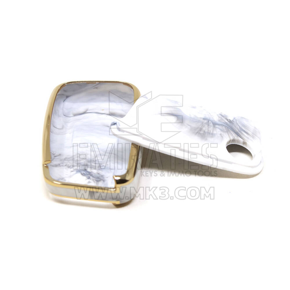 New Aftermarket Nano High Quality Marble Cover For Volkswagen Remote Key 3 Buttons White Color VW-D12J | Emirates Keys