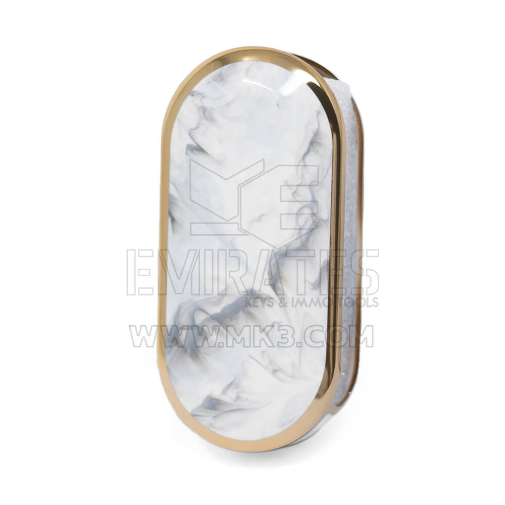 Nano Marble Cover Fiat Flip Remote Key 3B White FIAT-A12J | MK3