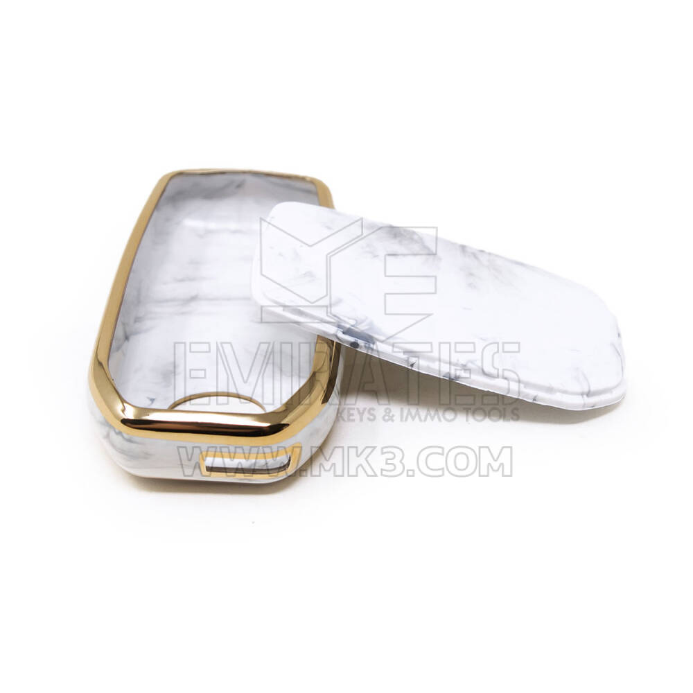 New Aftermarket Nano High Quality Marble Cover For Toyota Remote Key 3 Buttons White Color TYT-A12J2 | Emirates Keys