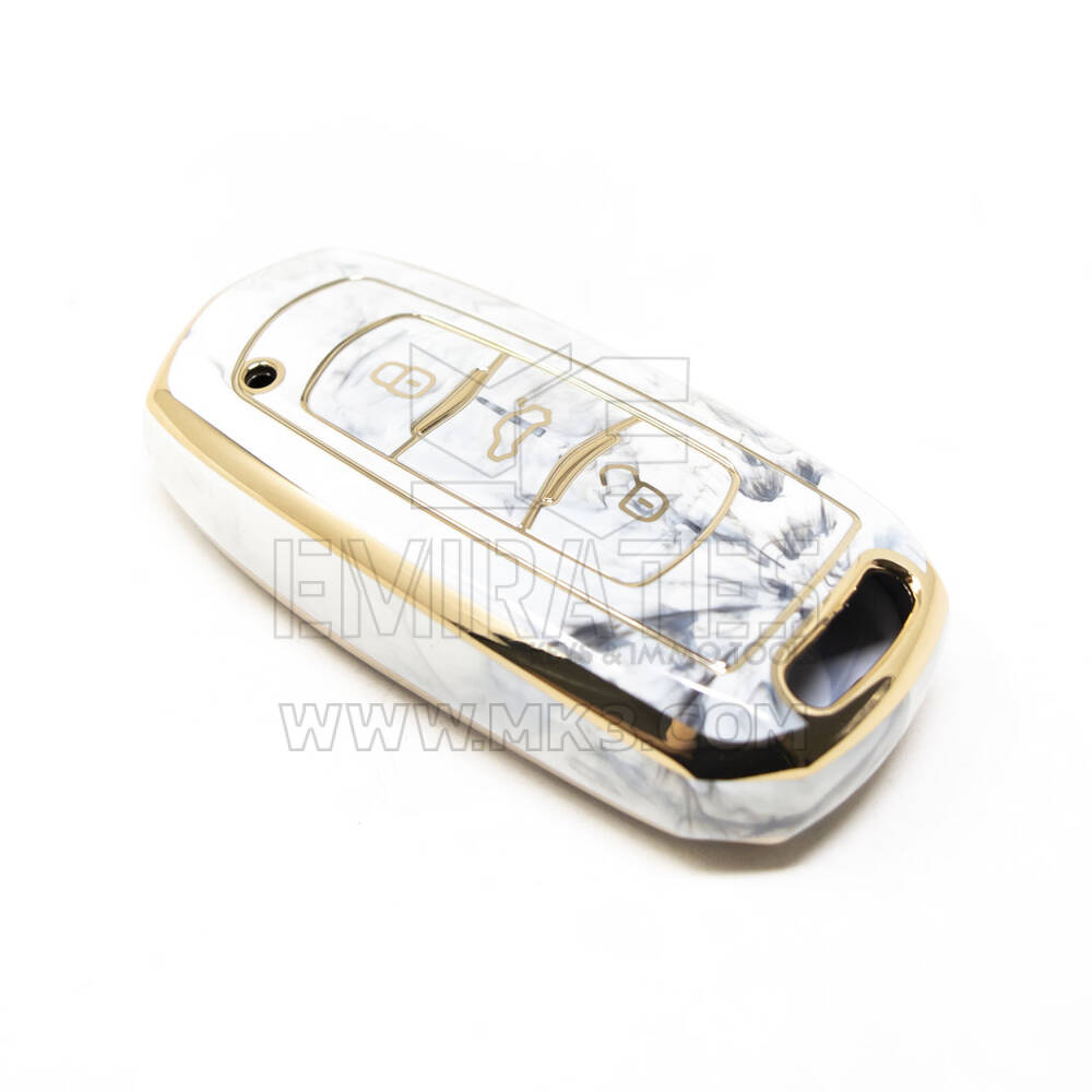 Nuova copertura in marmo Nano di alta qualità aftermarket per chiave remota Geely 3 pulsanti colore bianco GL-A12J | Chiavi degli Emirati