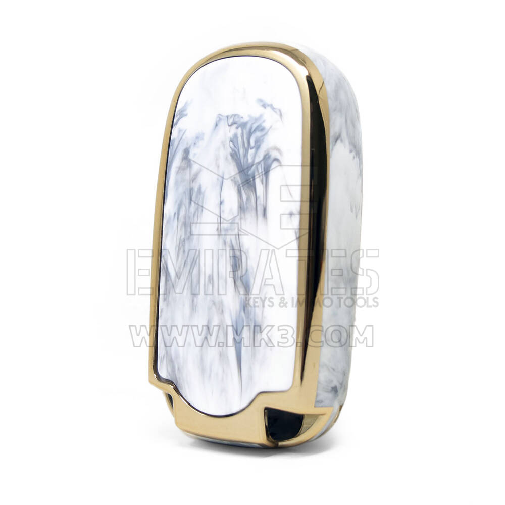 Nano Marble Cover For Jeep Remote Key 3B White Jeep-B12J3 | MK3