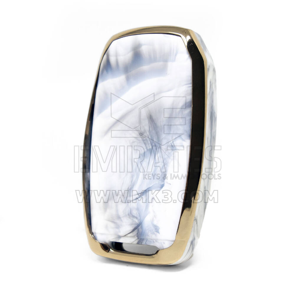 Capa de mármore nano para chave remota Jeep 4B branca Jeep-D12J4 | MK3