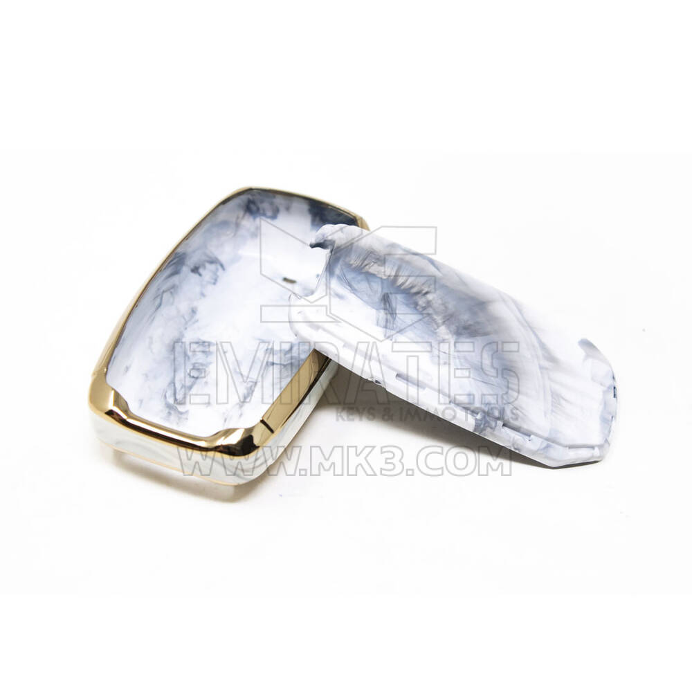 New Aftermarket Nano High Quality Marble Cover For Jeep Remote Key 6 Buttons White Color Jeep-D12J6 | Emirates Keys