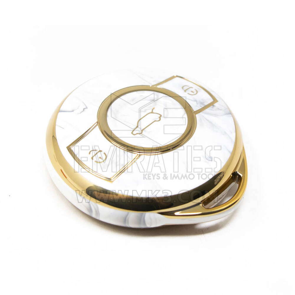 Nueva cubierta de mármol Nano de alta calidad del mercado de accesorios para llave remota inteligente 3 botones Color blanco SMT-A12J | Cayos de los Emiratos