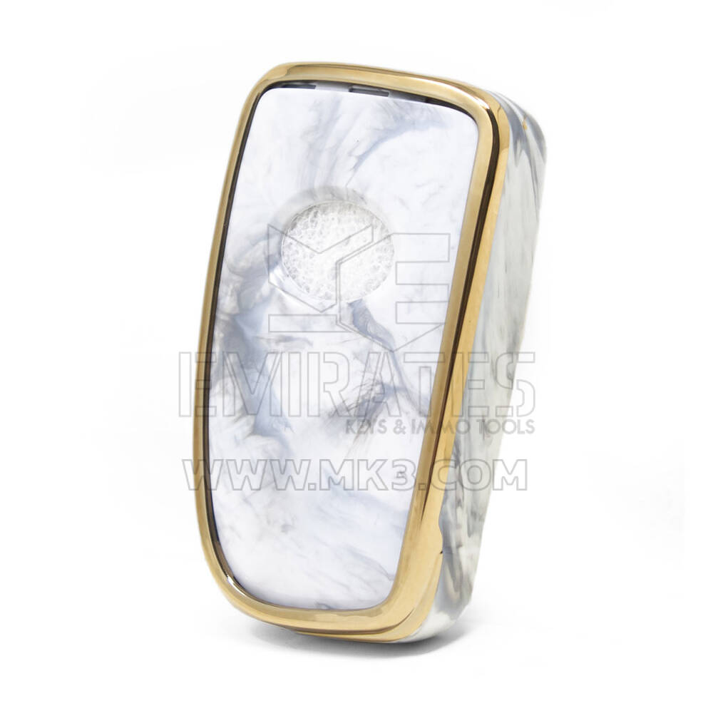 Couverture en marbre Nano pour clé télécommande Lexus 4B blanc LXS-A12J4 | MK3