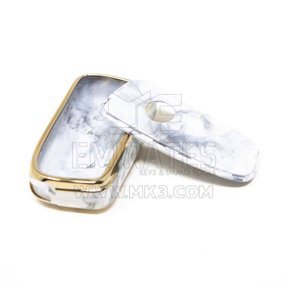 New Aftermarket Nano High Quality Marble Cover For Lexus Remote Key 4 Buttons White Color LXS-A12J4 | Emirates Keys
