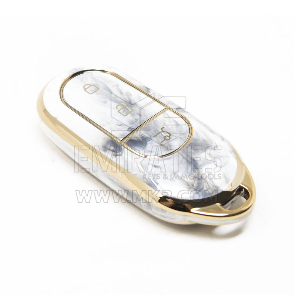 Nano couvercle en marbre de haute qualité pour clé télécommande Leapmotor, 3 boutons, couleur blanche, LP-A12J | Clés des Émirats