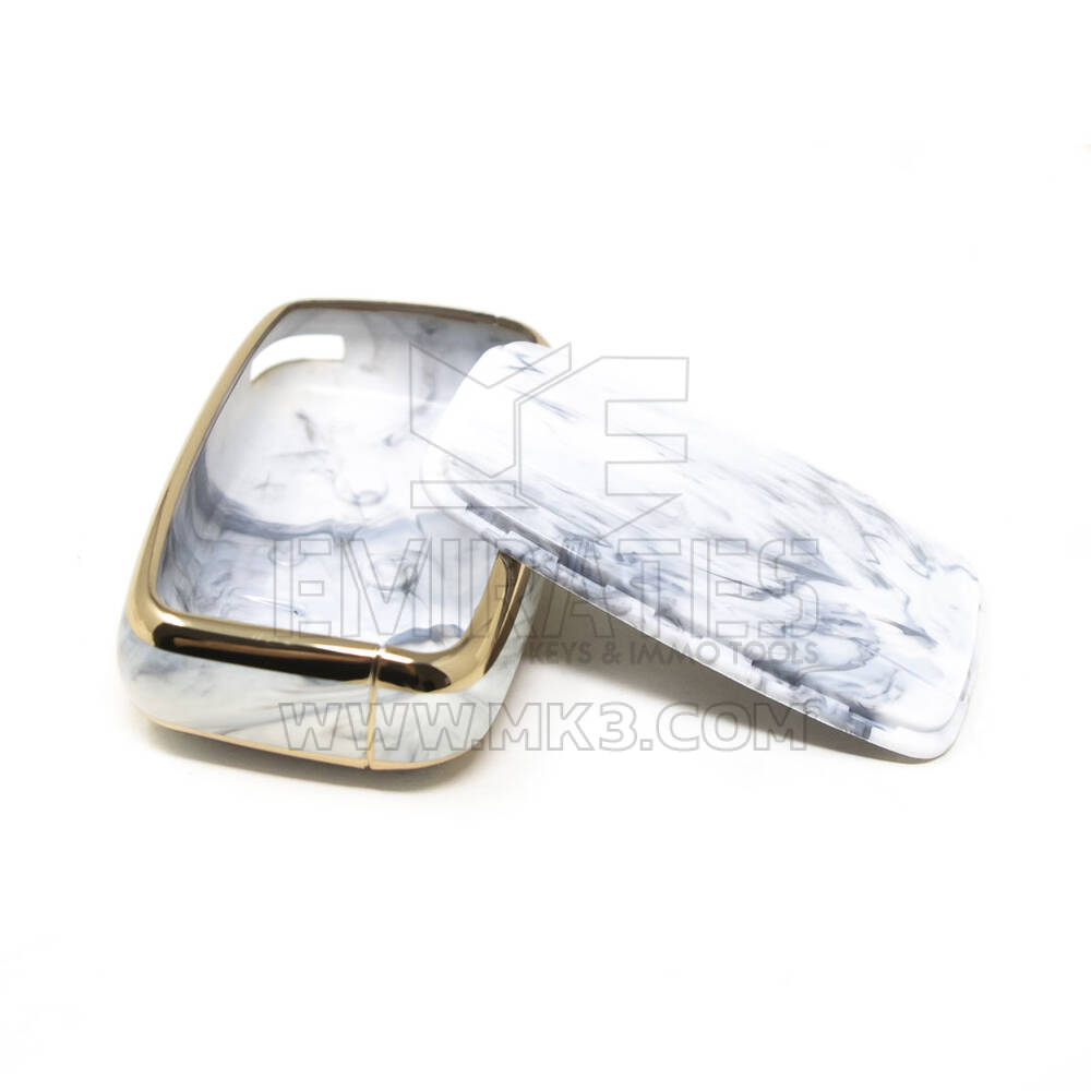 New Aftermarket Nano High Quality Marble Cover For Land Rover Remote Key 5 Buttons White Color LR-A12J | Emirates Keys
