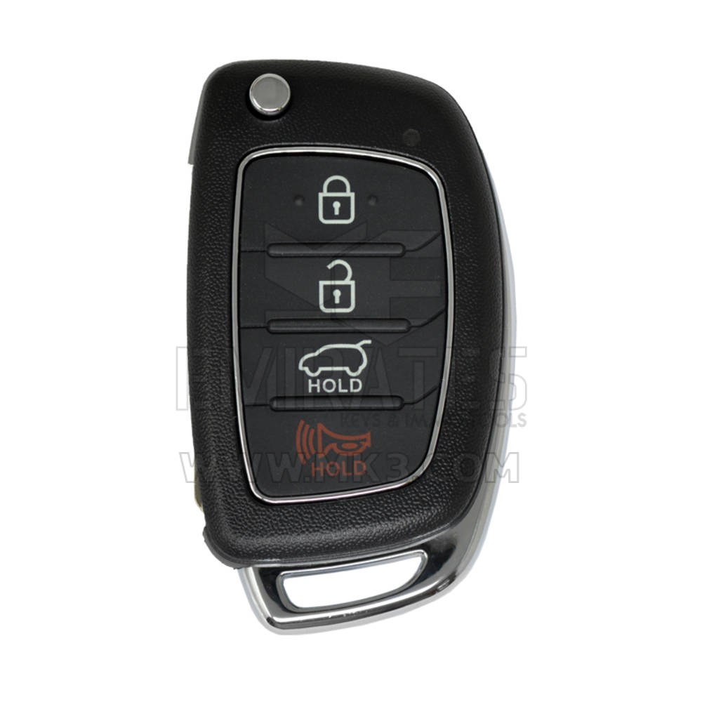 Hyundai Tucson 2014 Flip Remote Key Shell 4 botões TOY48 Blade