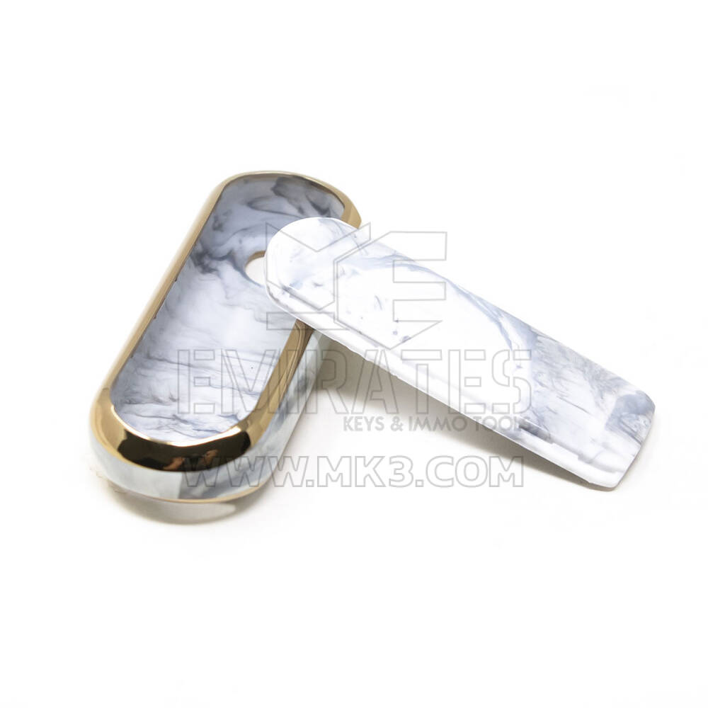 New Aftermarket Nano High Quality Marble Cover For Mazda Remote Key 2 Buttons White Color MZD-A12J2 | Emirates Keys