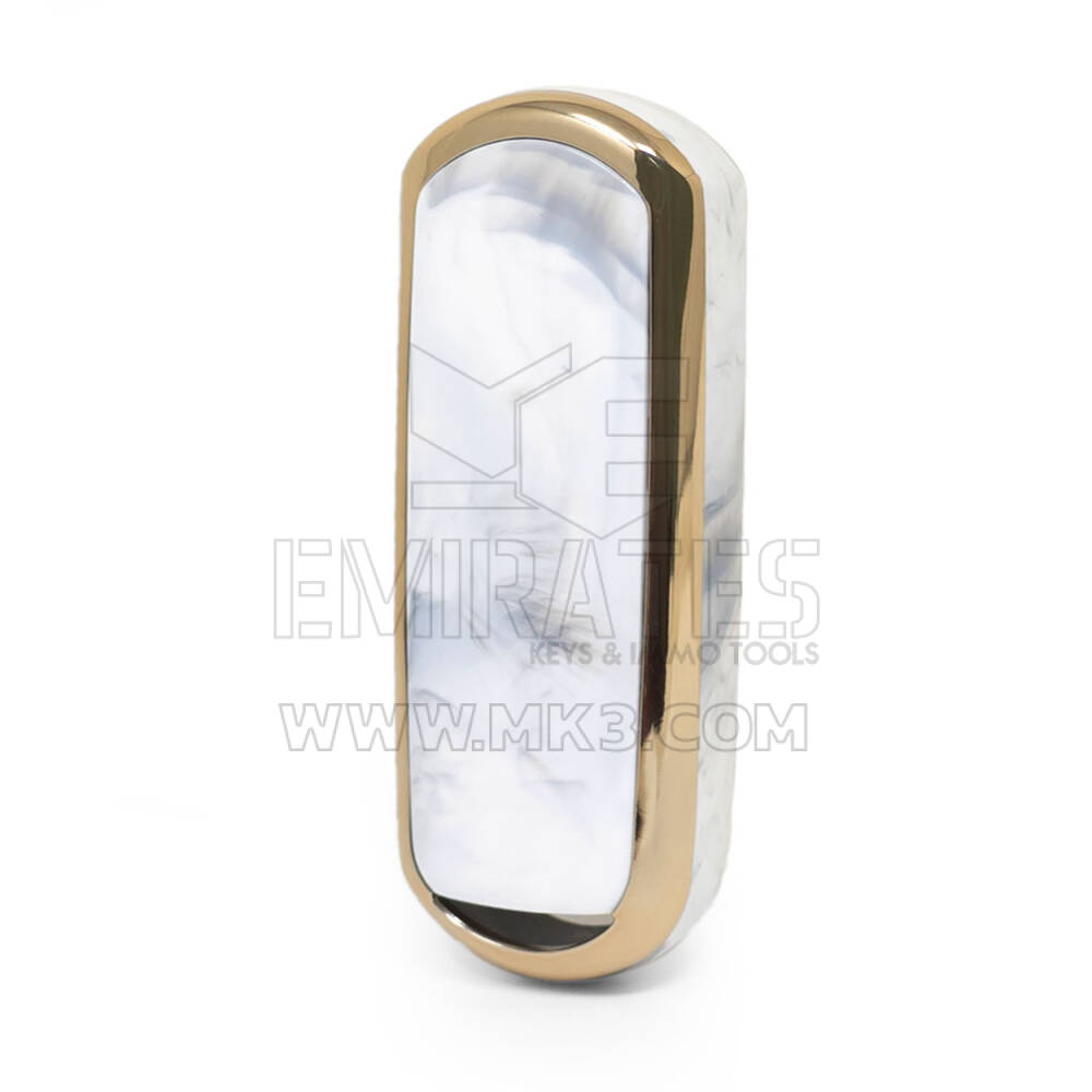 Нано-мраморный чехол для дистанционного ключа Mazda 3B, белый MZD-A12J3 | МК3