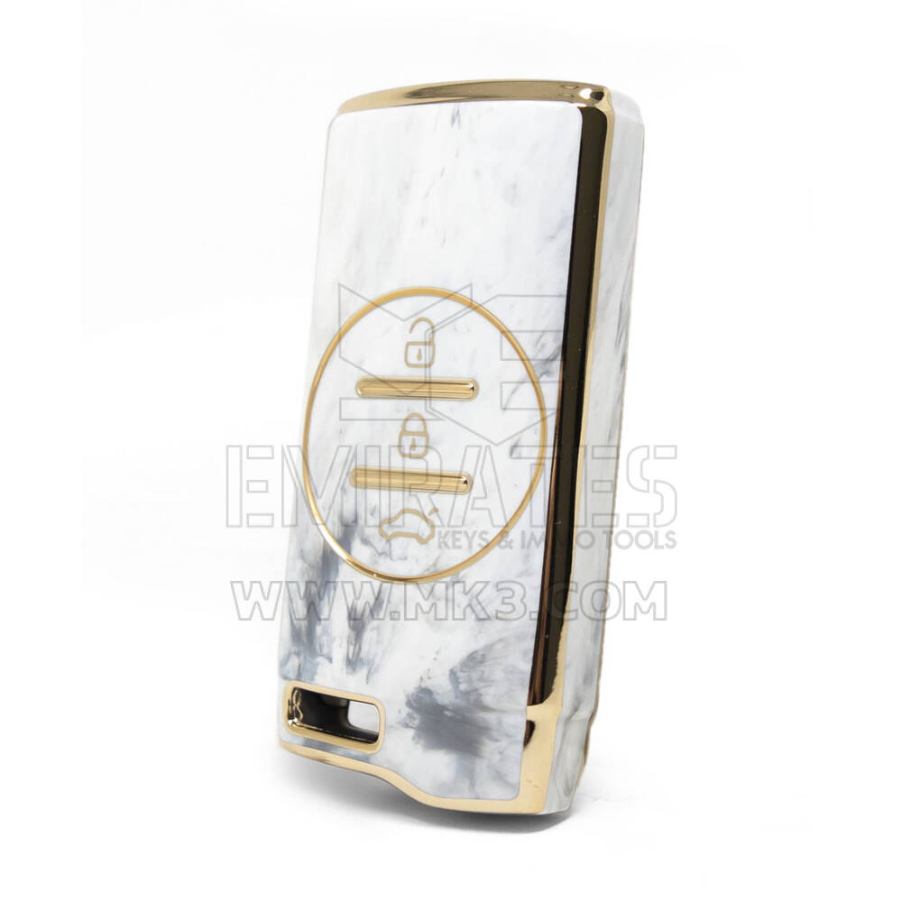 Cover in marmo Nano di alta qualità per chiave remota Chery 3 pulsanti colore bianco CR-D12J