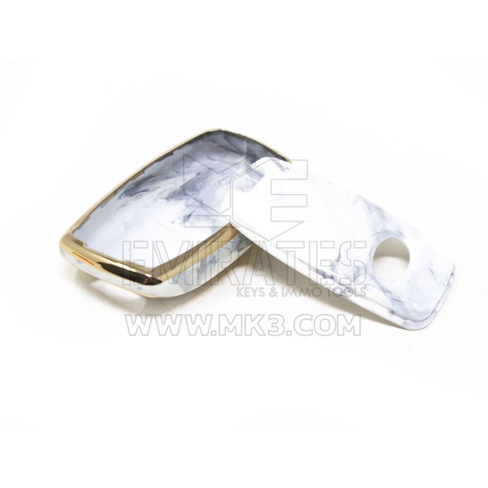 New Aftermarket Nano High Quality Marble Cover For Kia Remote Key 3 Buttons White Color KIA-A12J | Emirates Keys