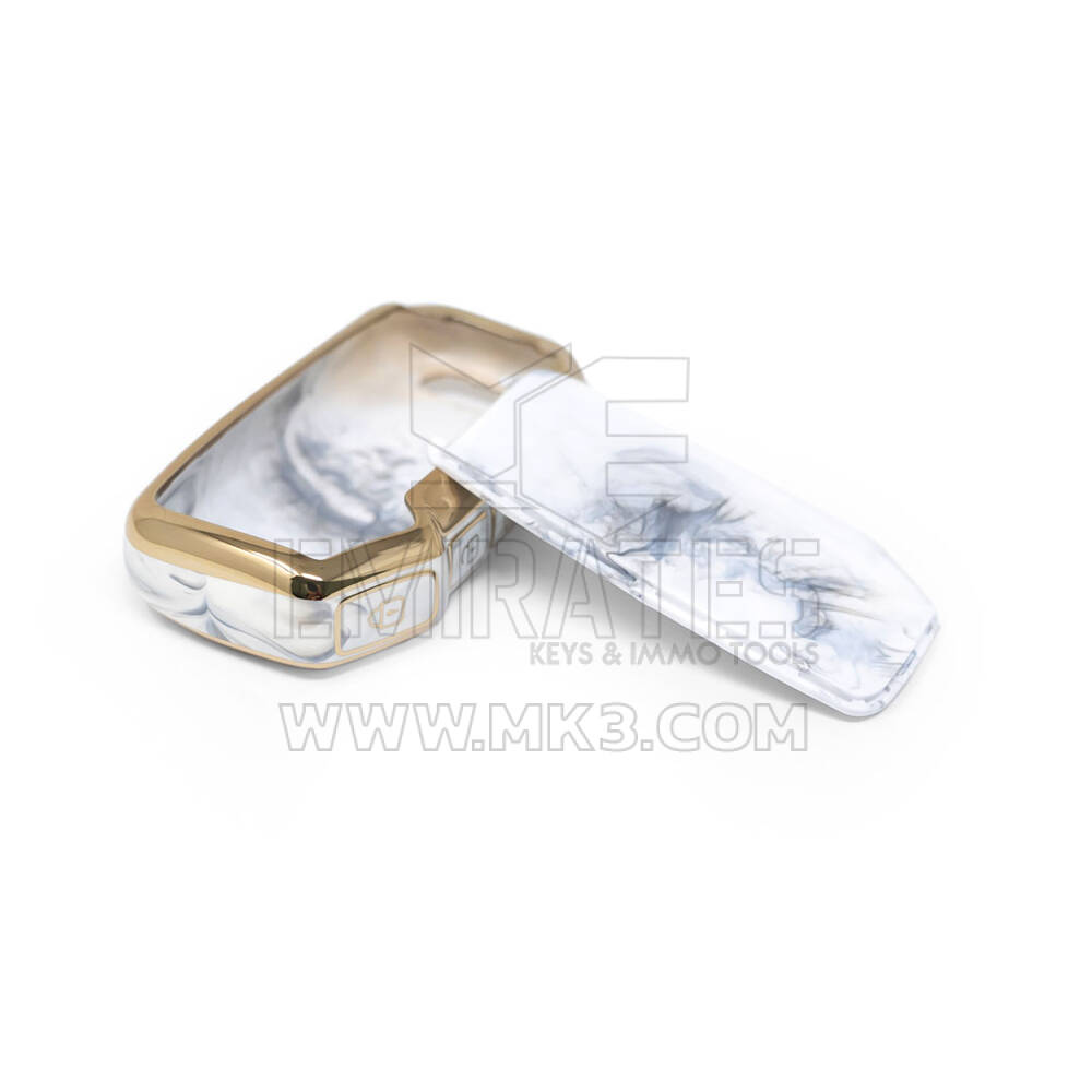 New Aftermarket Nano High Quality Marble Cover For Kia Remote Key 3 Buttons White Color KIA-C12J3 | Emirates Keys
