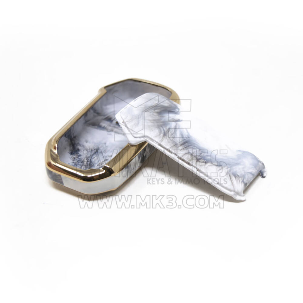 New Aftermarket Nano High Quality Marble Cover For Kia Remote Key 4 Buttons White Color KIA-C12J4A | Emirates Keys