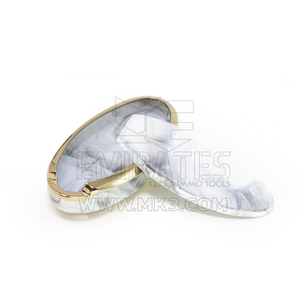 New Aftermarket Nano High Quality Marble Cover For Nissan Remote Key 3 Buttons White Color NS-A12J3B | Emirates Keys