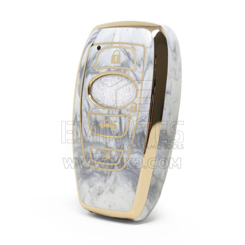 Cover in marmo Nano di alta qualità per chiave telecomando Subaru 4 pulsanti colore bianco SBR-A12J