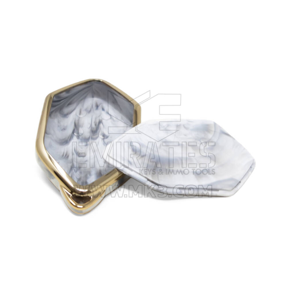 New Aftermarket Nano High Quality Marble Cover For Shenlan Remote Key 4 Buttons White Color SL-A12J | Emirates Keys