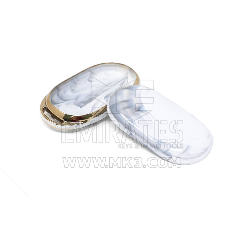 New Aftermarket Nano High Quality Marble Cover For NIO Remote Key 3 Buttons White Color NIO-B12J | Emirates Keys