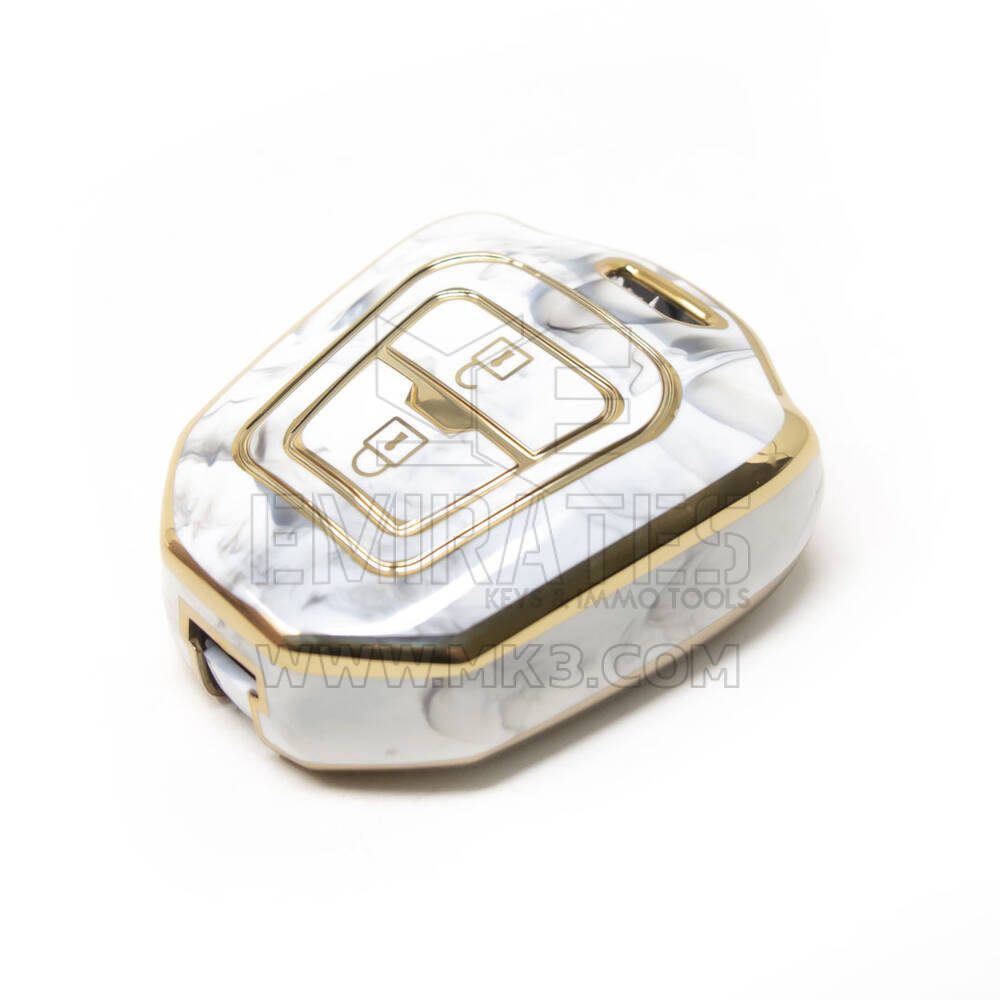 Novo aftermarket nano capa de mármore de alta qualidade para chave remota isuzu 2 botões cor branca ISZ-C12J Chaves dos Emirados