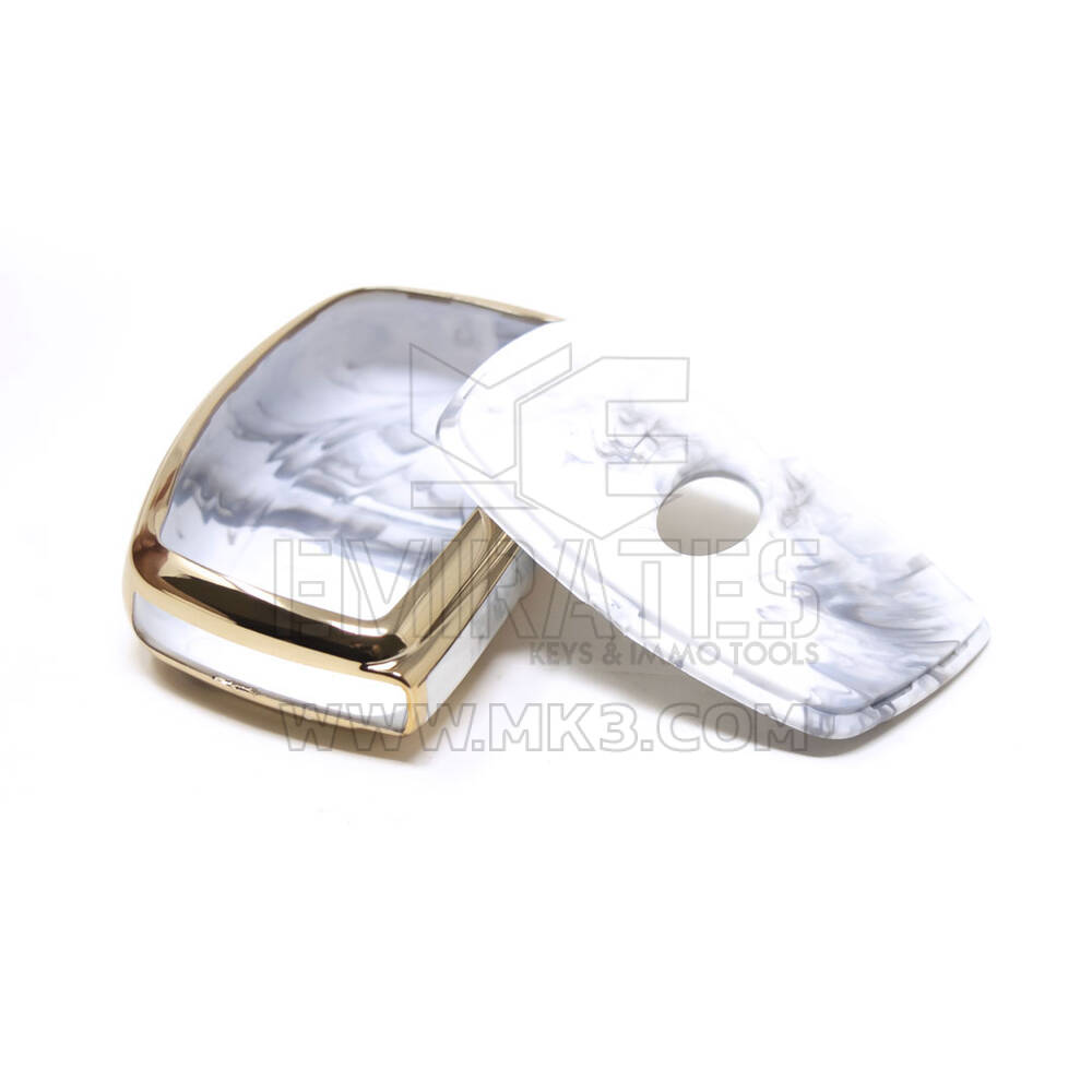 New Aftermarket Nano High Quality Marble Cover For Hyundai Remote Key 3 Buttons White Color HY-A12J3B | Emirates Keys