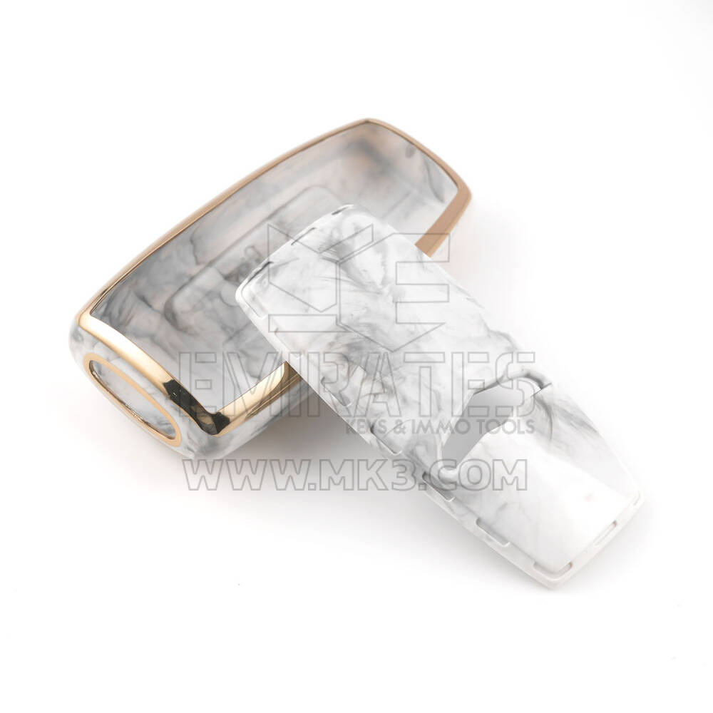 New Aftermarket Nano High Quality Marble Cover For Hyundai Remote Key 4 Buttons White Color HY-I12J4B | Emirates Keys