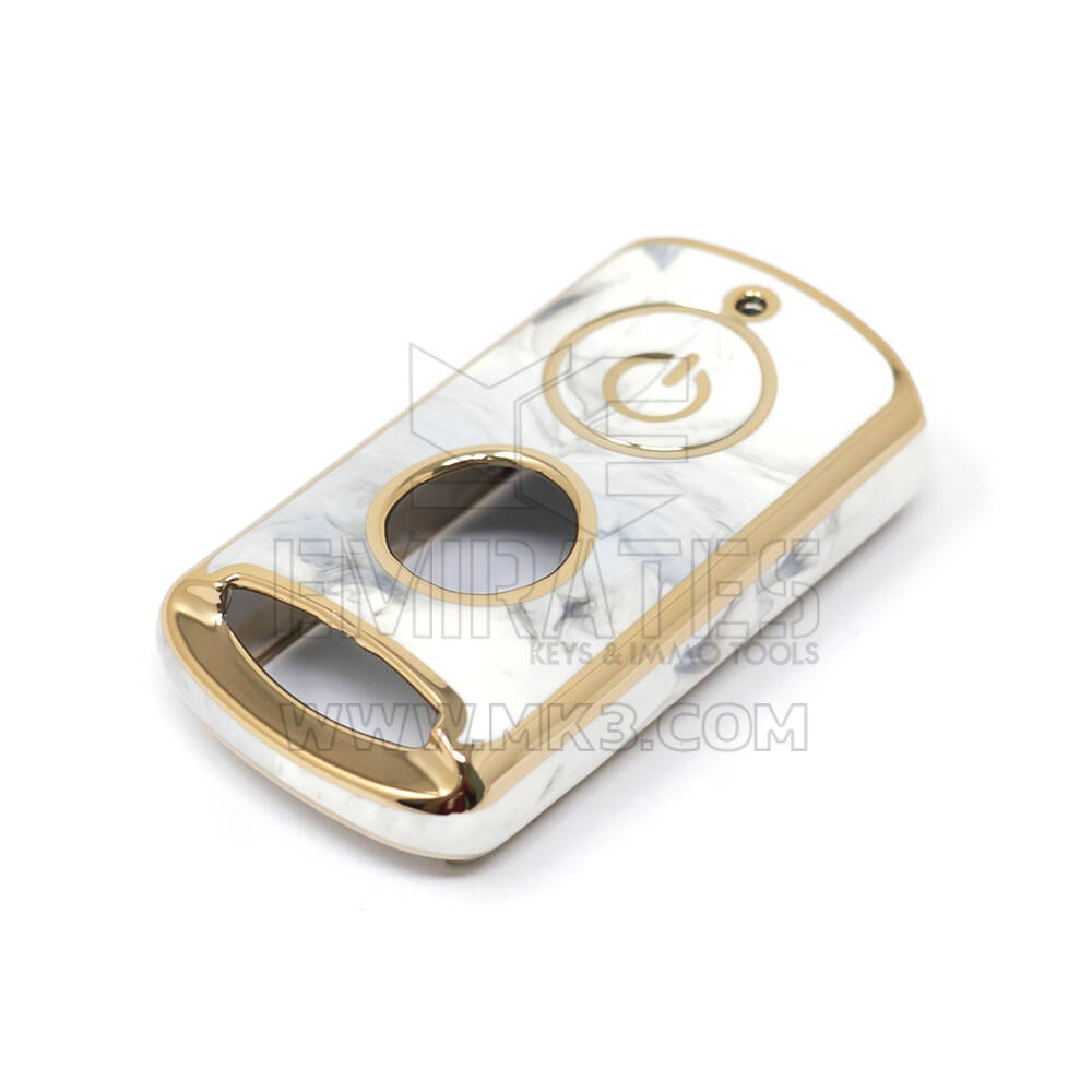 Nuova copertura in marmo Nano di alta qualità aftermarket per chiave remota Yamaha 1 pulsanti colore bianco YMH-B12J | Chiavi degli Emirati