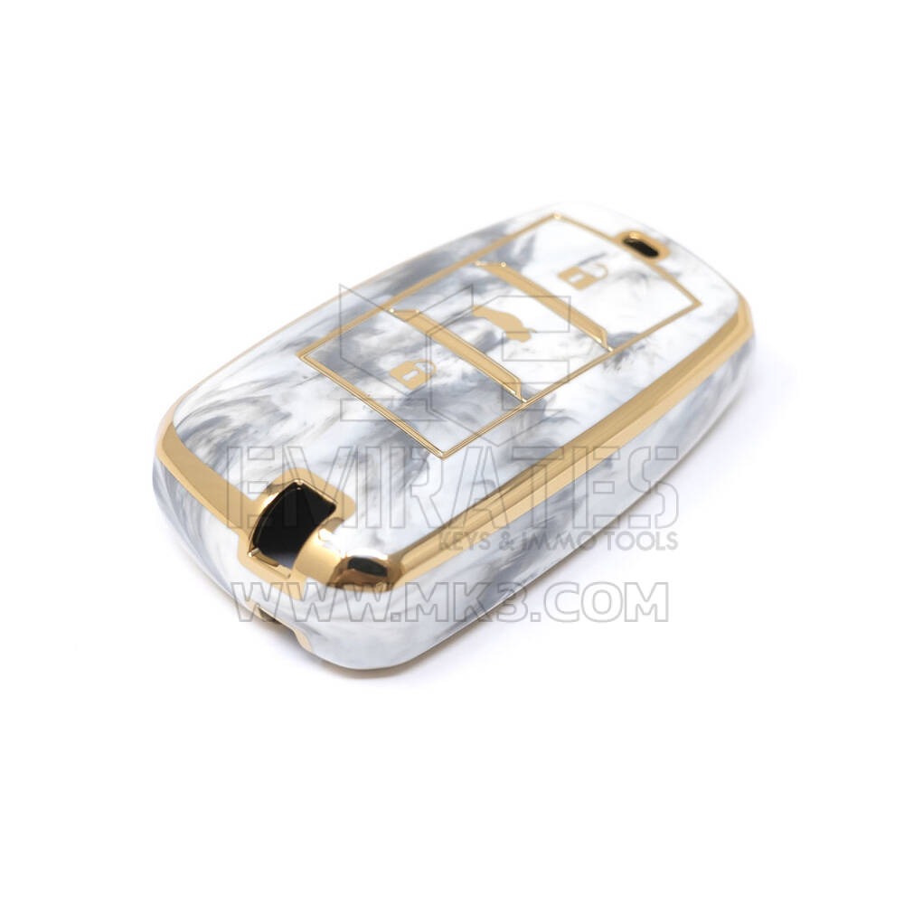 Nueva cubierta de mármol Nano de alta calidad del mercado de accesorios para llave remota Changan 3 botones Color blanco CA-A12J | Cayos de los Emiratos