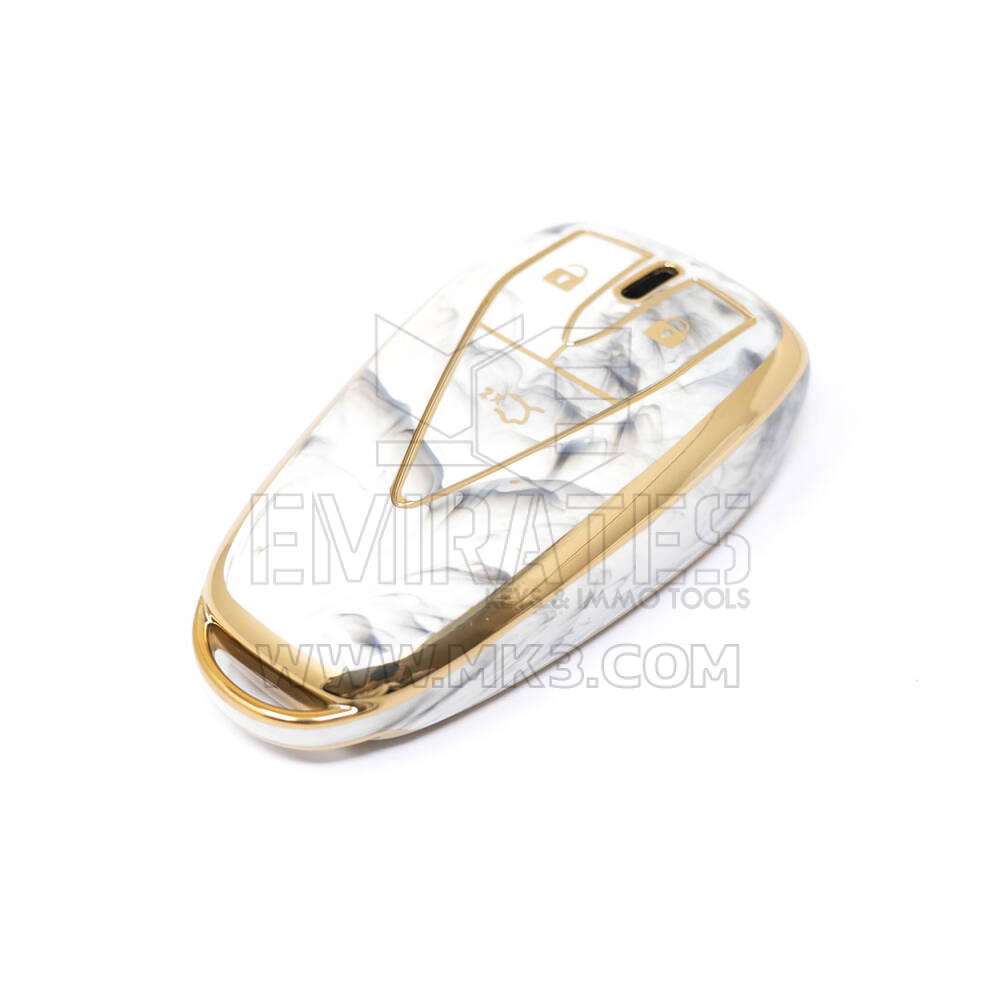 New Aftermarket Nano High Quality Marble Cover For Changan Remote Key 3 Buttons White Color CA-C12J3 | Emirates Keys
