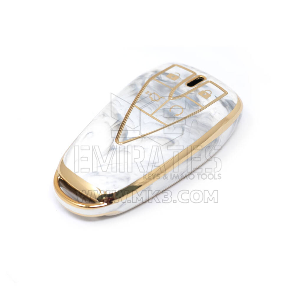 Novo aftermarket nano capa de mármore de alta qualidade para chave remota changan 4 botões cor branca CA-C12J4 Chaves dos Emirados