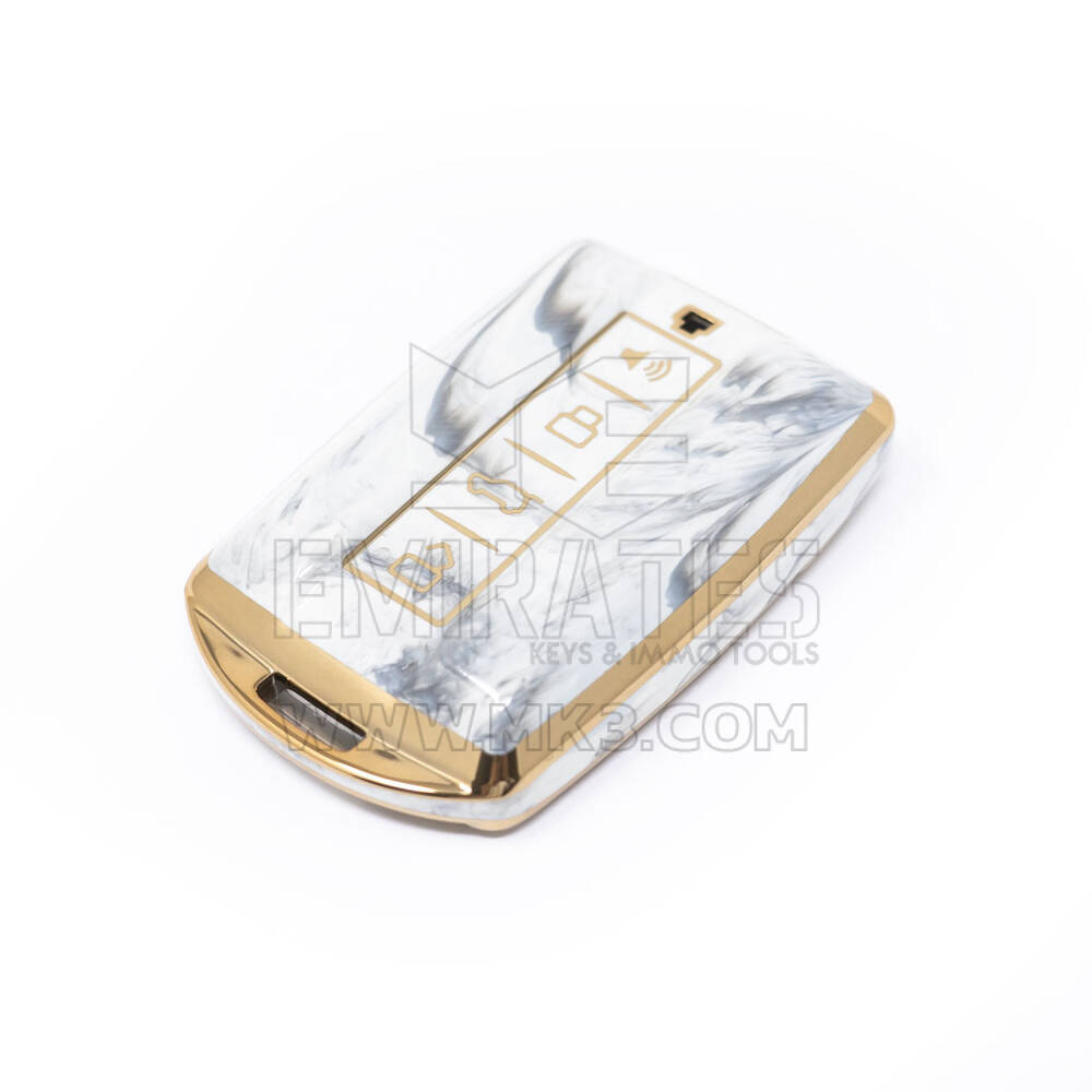 Nueva cubierta de mármol Nano de alta calidad para mando a distancia Great Wall, 4 botones, Color blanco, GW-C12J | Cayos de los Emiratos