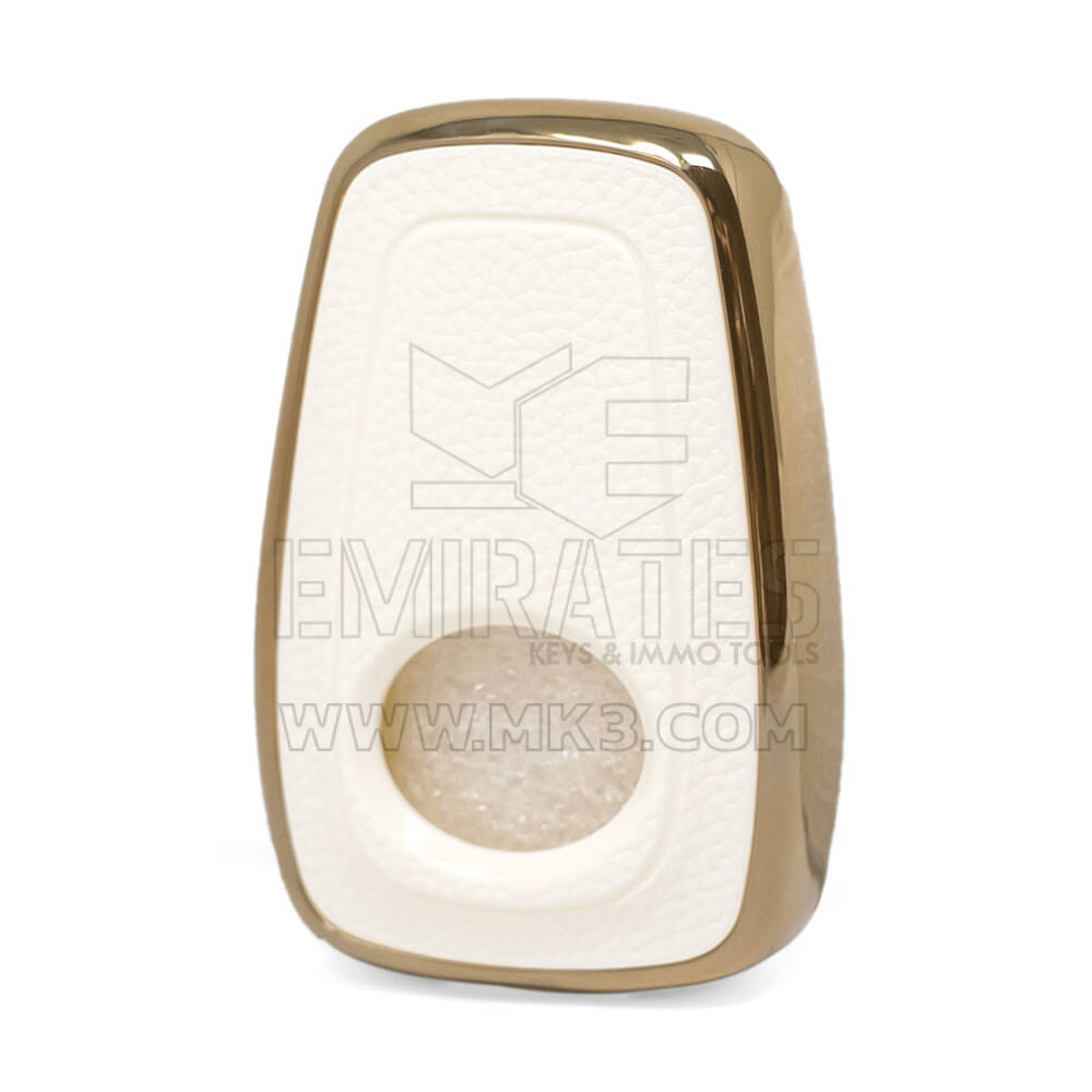 Funda de cuero nano para llave remota TATA 4B blanca TATA-A13J | MK3