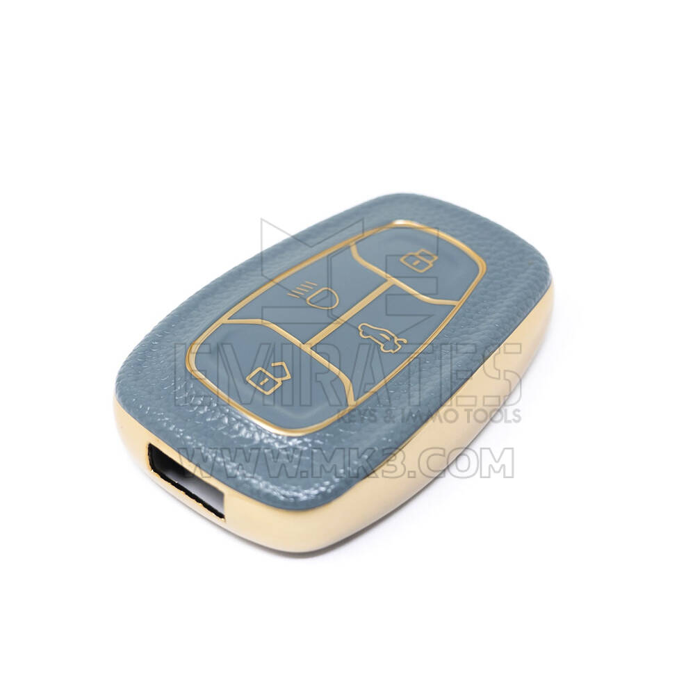 Nueva funda de cuero dorado Nano de alta calidad para mando a distancia TATA, 4 botones, TATA-A13J de Color gris | Cayos de los Emiratos