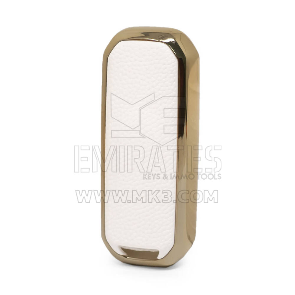 Funda de cuero Nano Gold Baojun Remote Key 3B Blanco BJ-A13J | MK3
