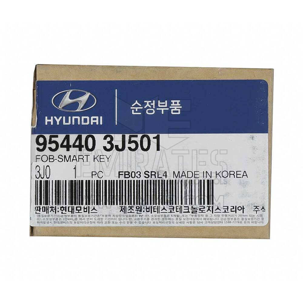 Yeni Hyundai Veracruz 2007-2012 Orijinal/OEM Akıllı Uzaktan Kumanda 4 Düğme 433MHz 95440-3J501 954403J501 / FCCID: SVI-SMKFEU04 | Emirates Anahtarları