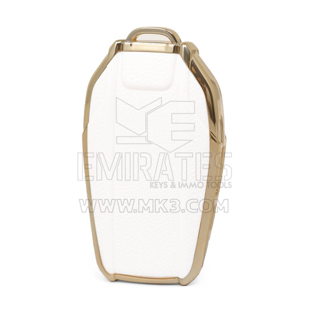 Capa de couro Nano Gold BMW Remote Key 3B Branco BMW-D13J | MK3