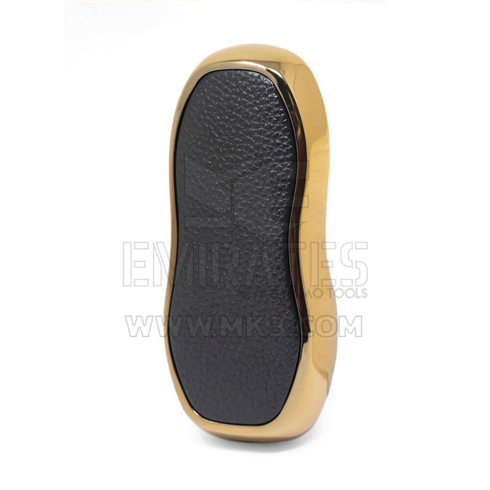 Funda de Cuero Nano Gold para Porsche Key 3B Negro PSC-A13J | MK3