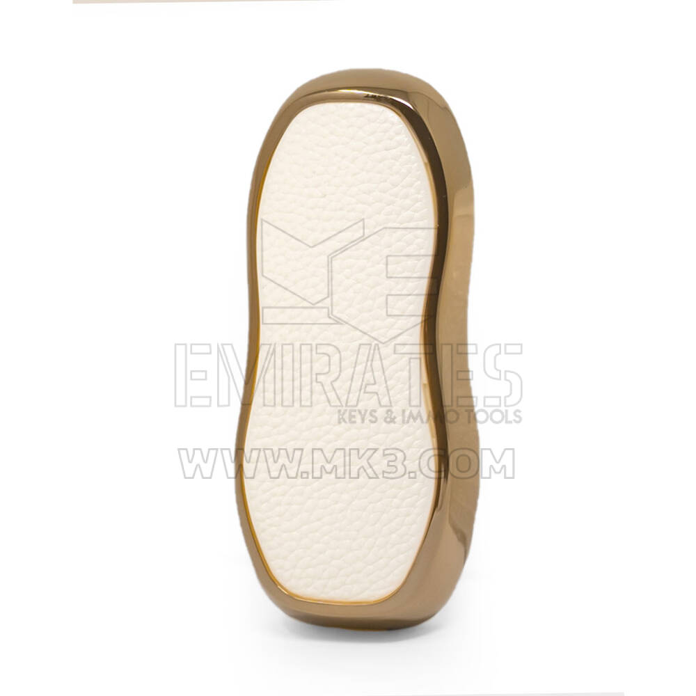 Nano Gold Leather Cover For Porsche Key 3B White PSC-A13J | MK3