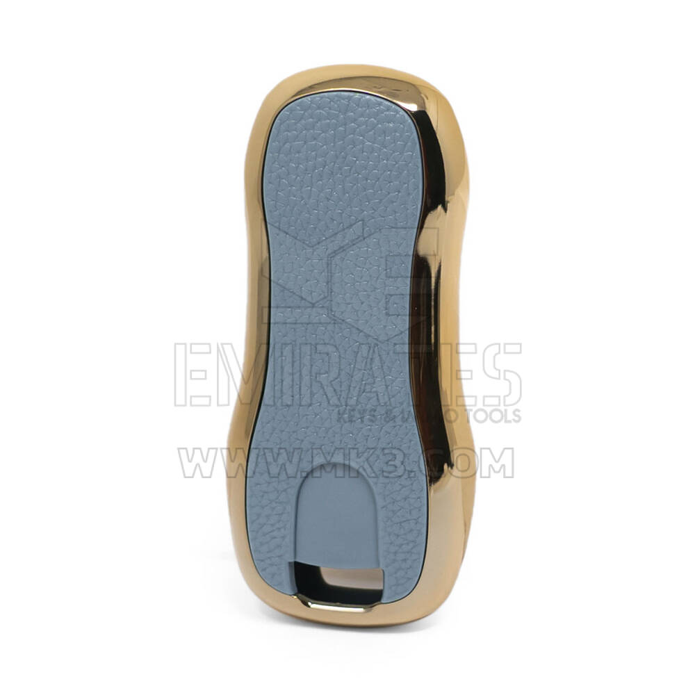 Nano Gold Leather Cover For Porsche Key 3B Gray PSC-B13J | MK3