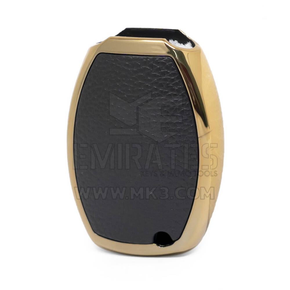 Nano Gold Leather Cover MB Remote Key 3B Black Benz-A13J | MK3