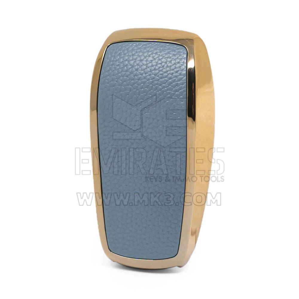 Nano Gold Leather Cover MB Remote Key 3B Gray Benz-B13J | MK3